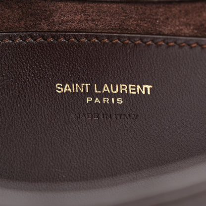 Saint Laurent Patent Calfskin Le 5 A 7 Mini Hobo Spicy Chocolate 6 of 10