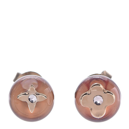 Louis Vuitton Resin Inclusion Stud Earrings Set of 2 Pink 2 of 7