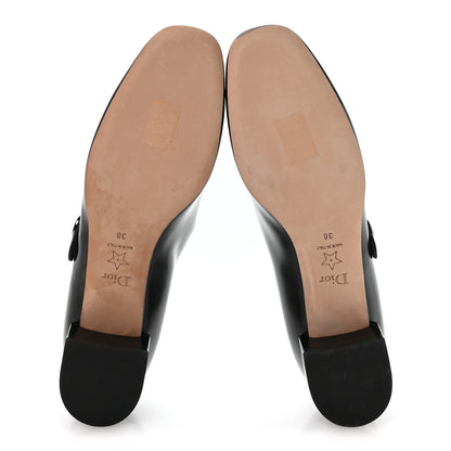 Christian Dior Brushed Calfskin Uniform 30mm Pumps 38 Black 6 of 9