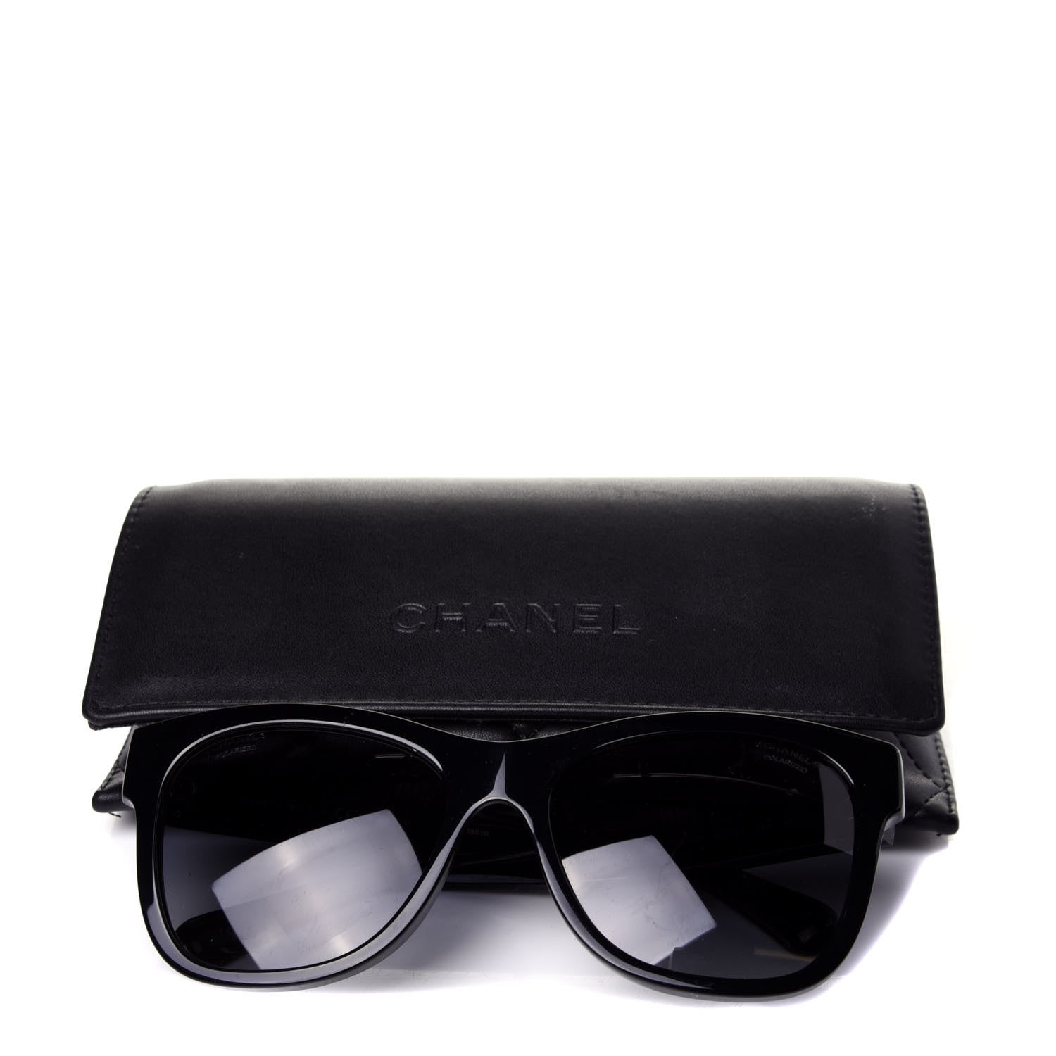 Chanel Acetate Square CC Sunglasses 5380 Black 10 of 10