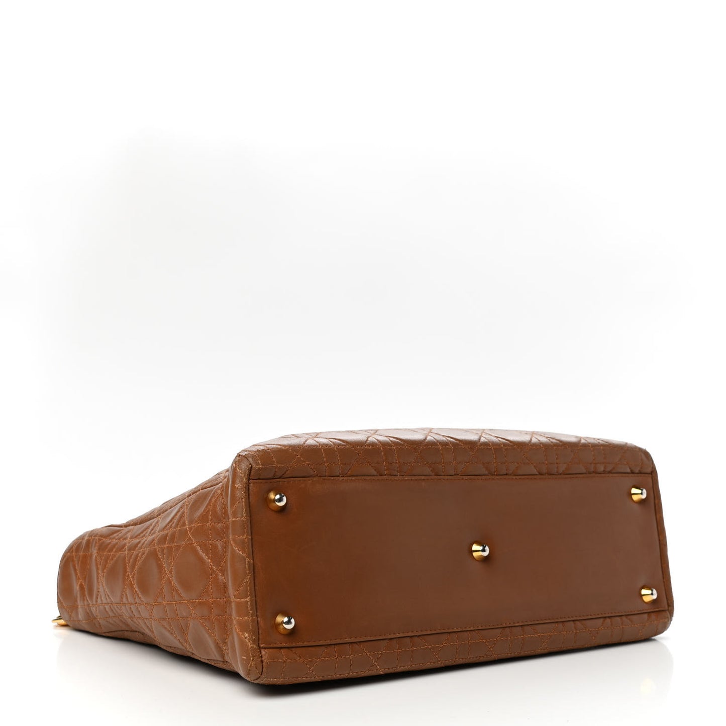 Lambskin Cannage Large Lady Dior Tan
