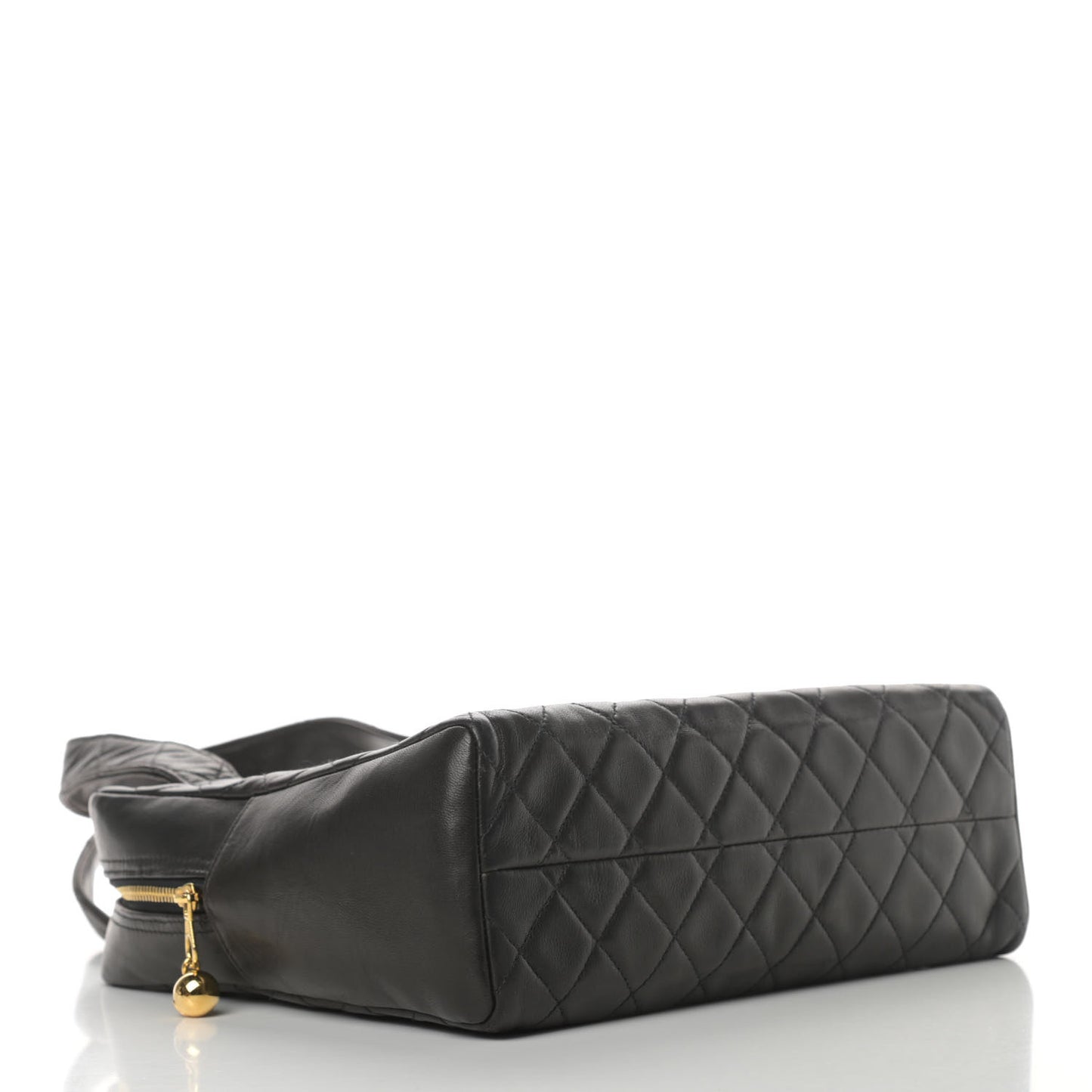 Lambskin Quilted CC Tote Black