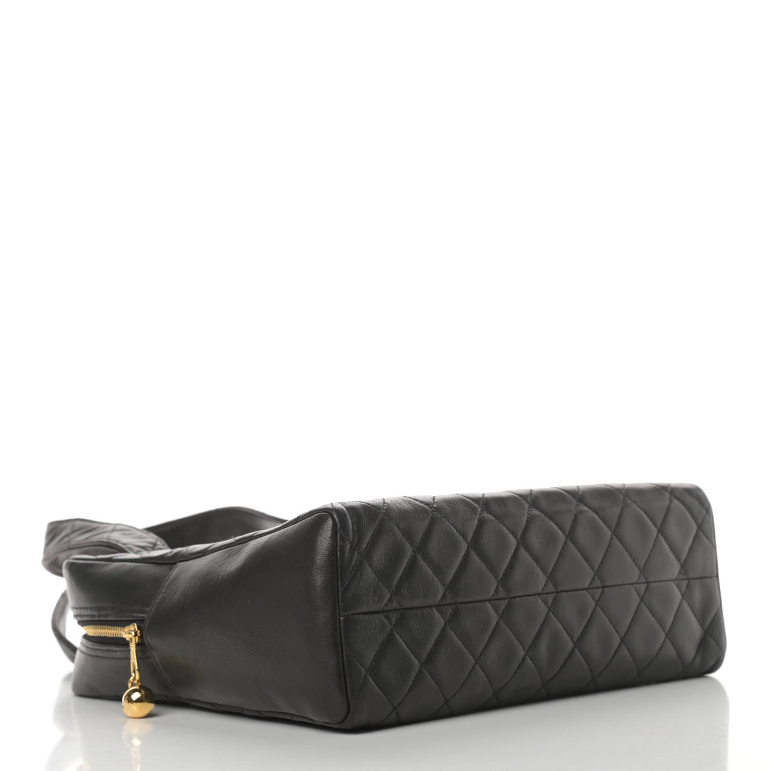 Chanel Lambskin Quilted CC Tote Black 3 of 4
