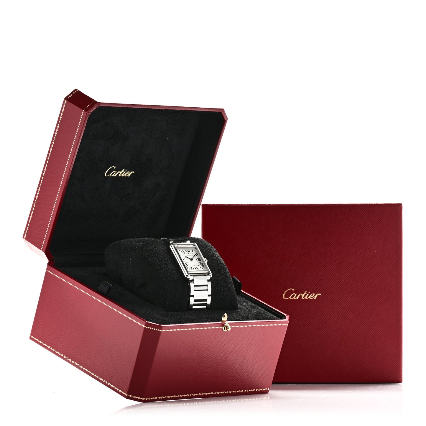 Stainless Steel 25mm Must de Cartier Tank Quartz Watch