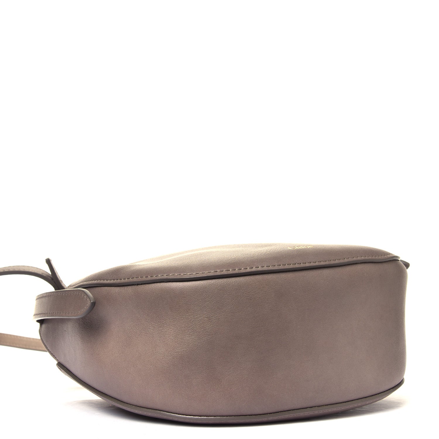 Chloe Small Grain Calfskin Kiss Bag Motty Grey 3 of 4