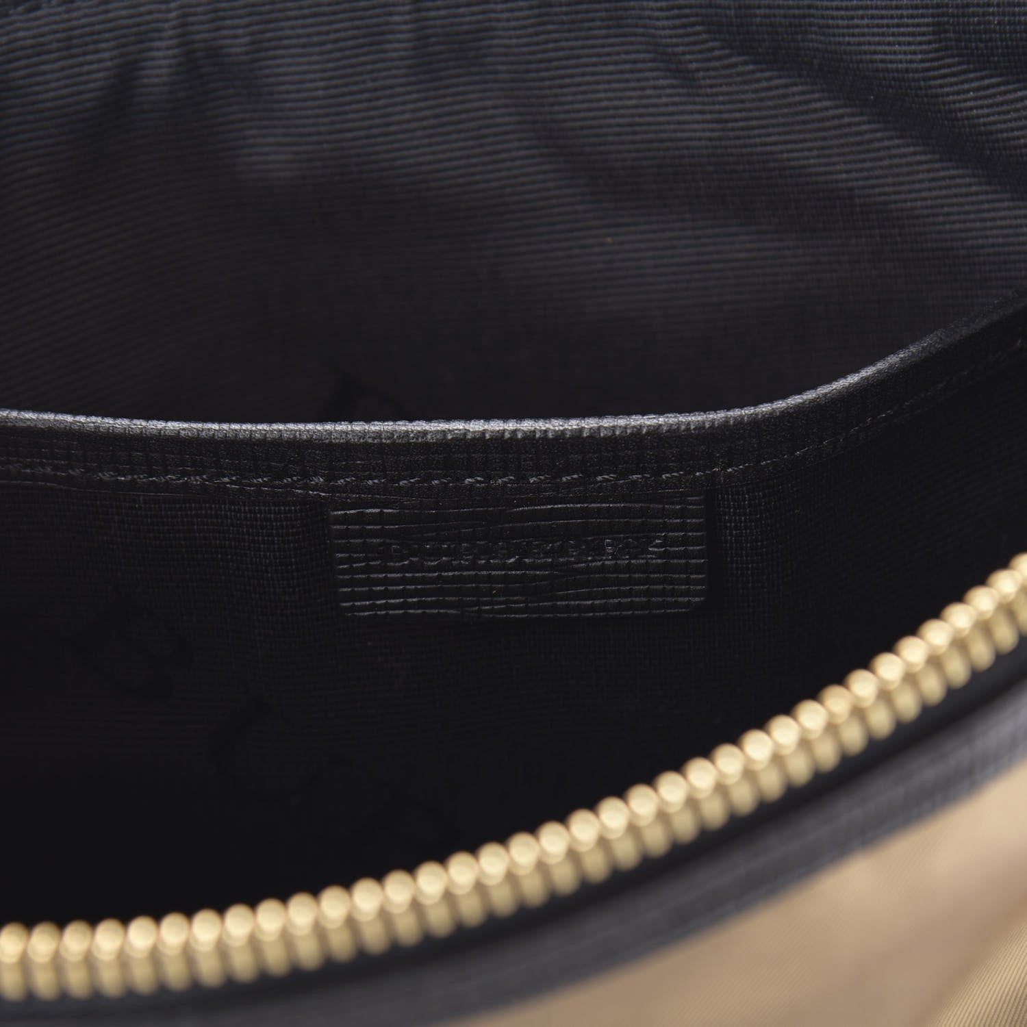 Burberry Nylon Large Border Pouch Gold Black 8 of 10
