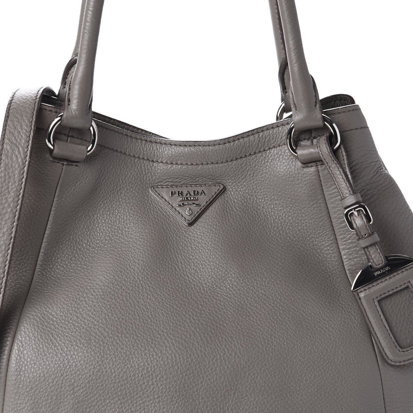 Vitello Daino Shoulder Bag Argilla
