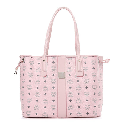 MCM Visetos Medium Liz Reversible Shopper Tote Soft Pink 1 of 12