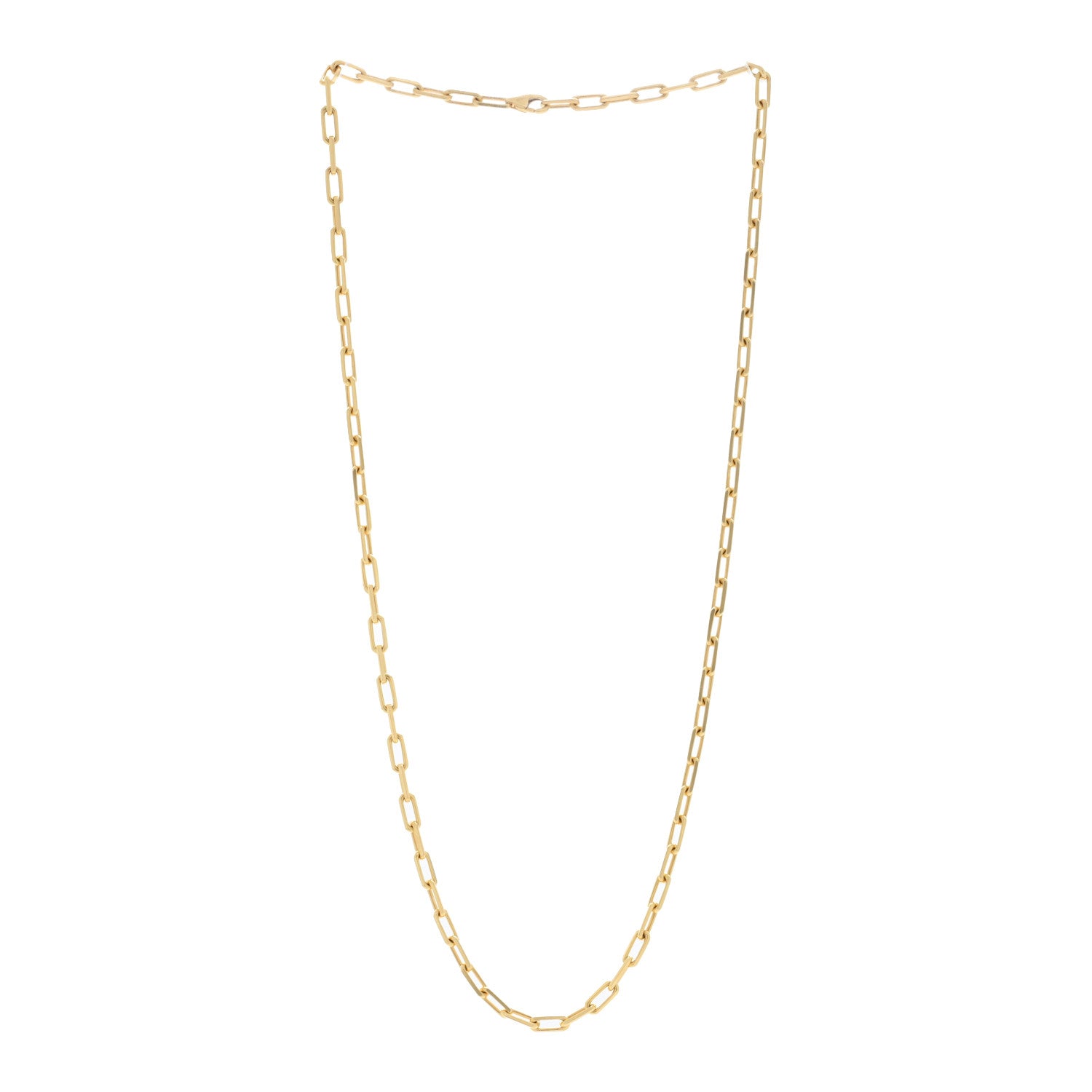 Cartier 18K Yellow Gold SM Santos De Cartier Link Necklace 22" 3 of 4