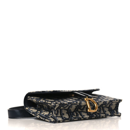 Christian Dior Oblique Saddle Belt Bag Blue 4 of 9