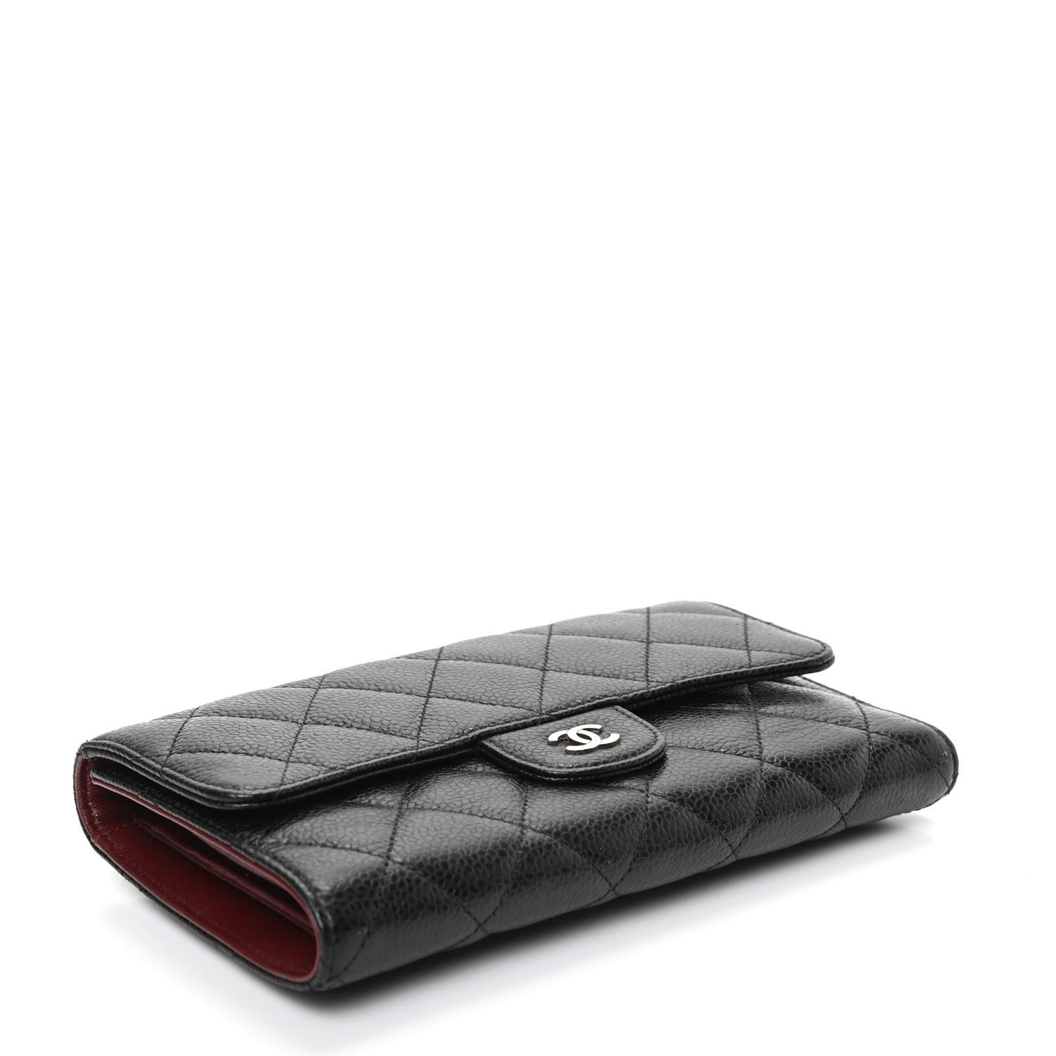 Chanel Caviar Quilted Large Flap Wallet Black 4 of 9