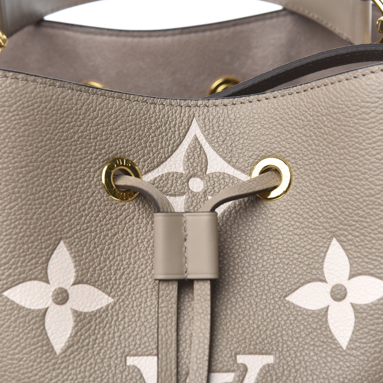 Louis Vuitton Empreinte Monogram Giant Neonoe MM Tourterelle Creme 10 of 10