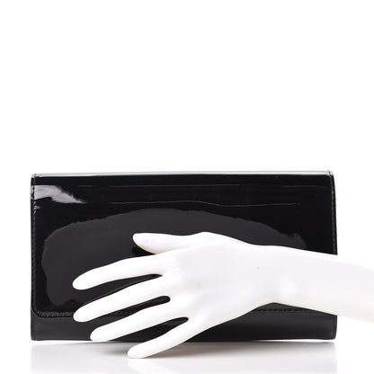 Louis Vuitton Patent Louise Clutch Black 2 of 9