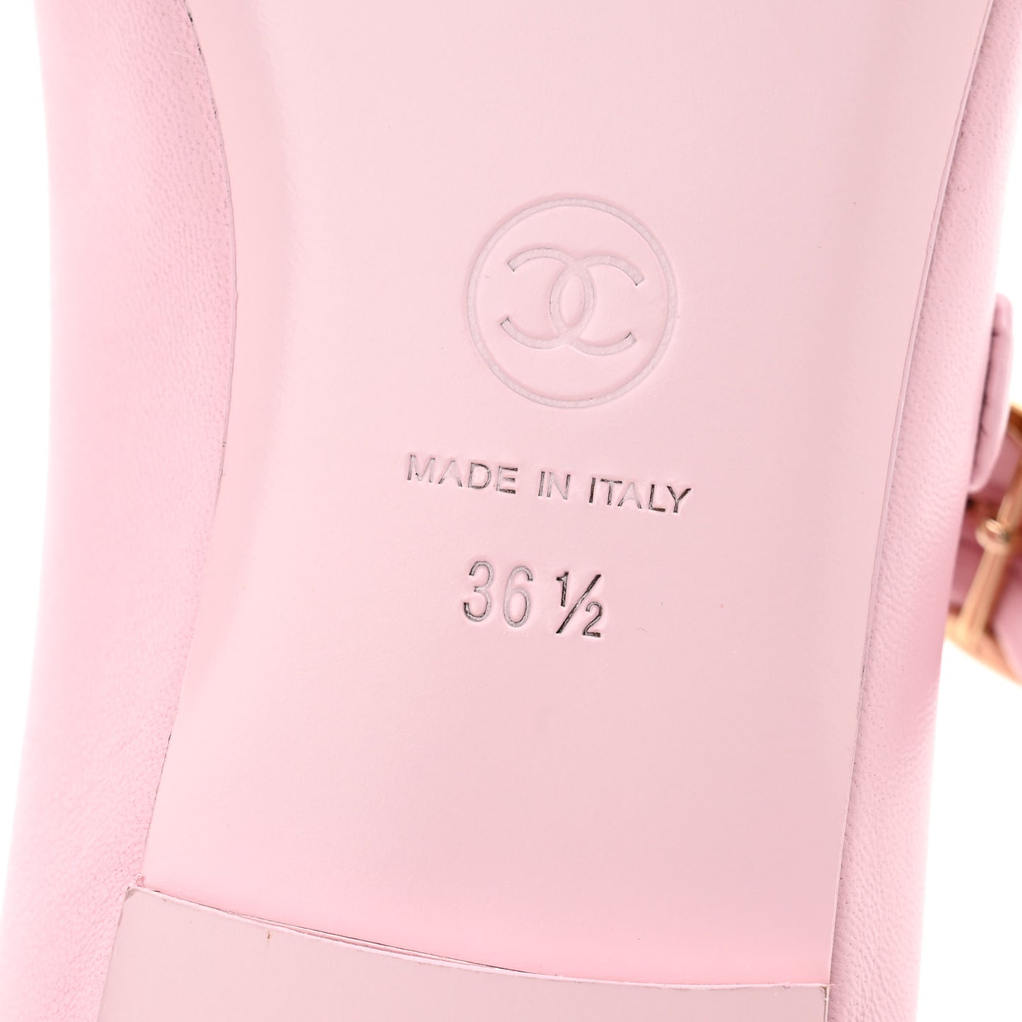 Lambskin Mary Jane Flats 36.5 Light Pink