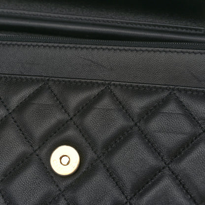 Chanel Lambskin Quilted Wallet On Chain WOC Black 12 of 12