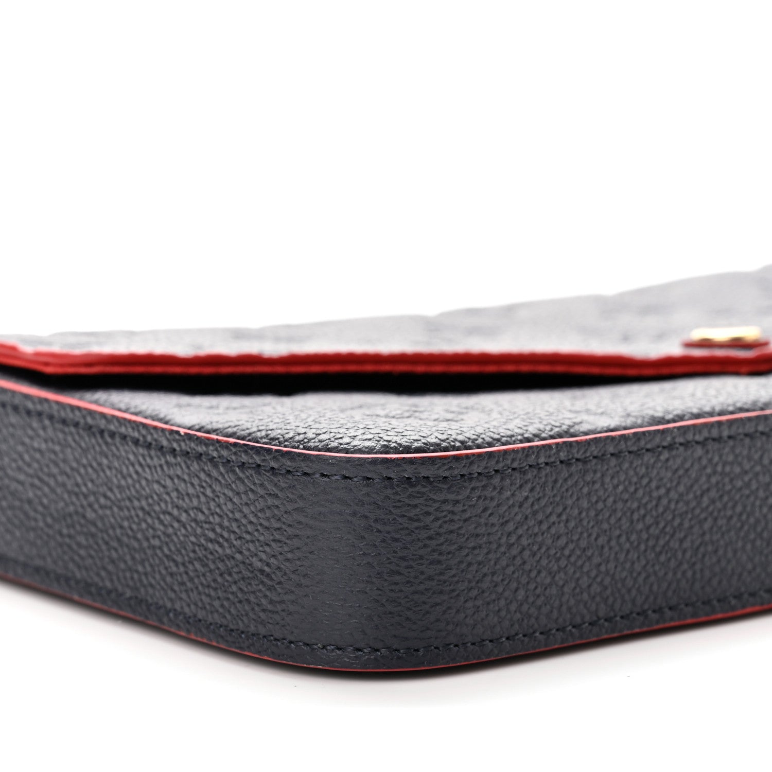 Louis Vuitton Empreinte Pochette Felicie Chain Wallet Marine Rouge 8 of 9