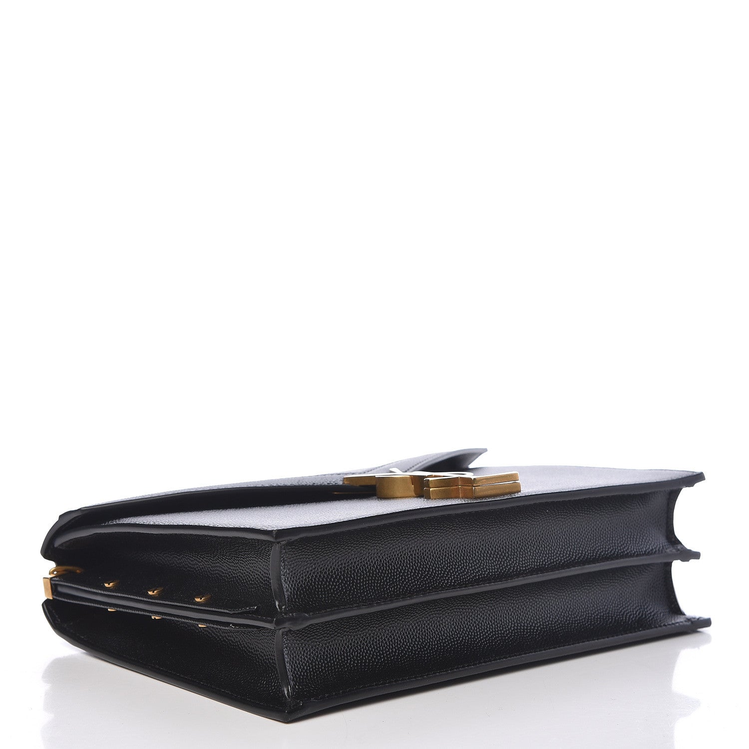 Saint Laurent Grain De Poudre Monogram Marceau Crossbody Bag Black 4 of 10