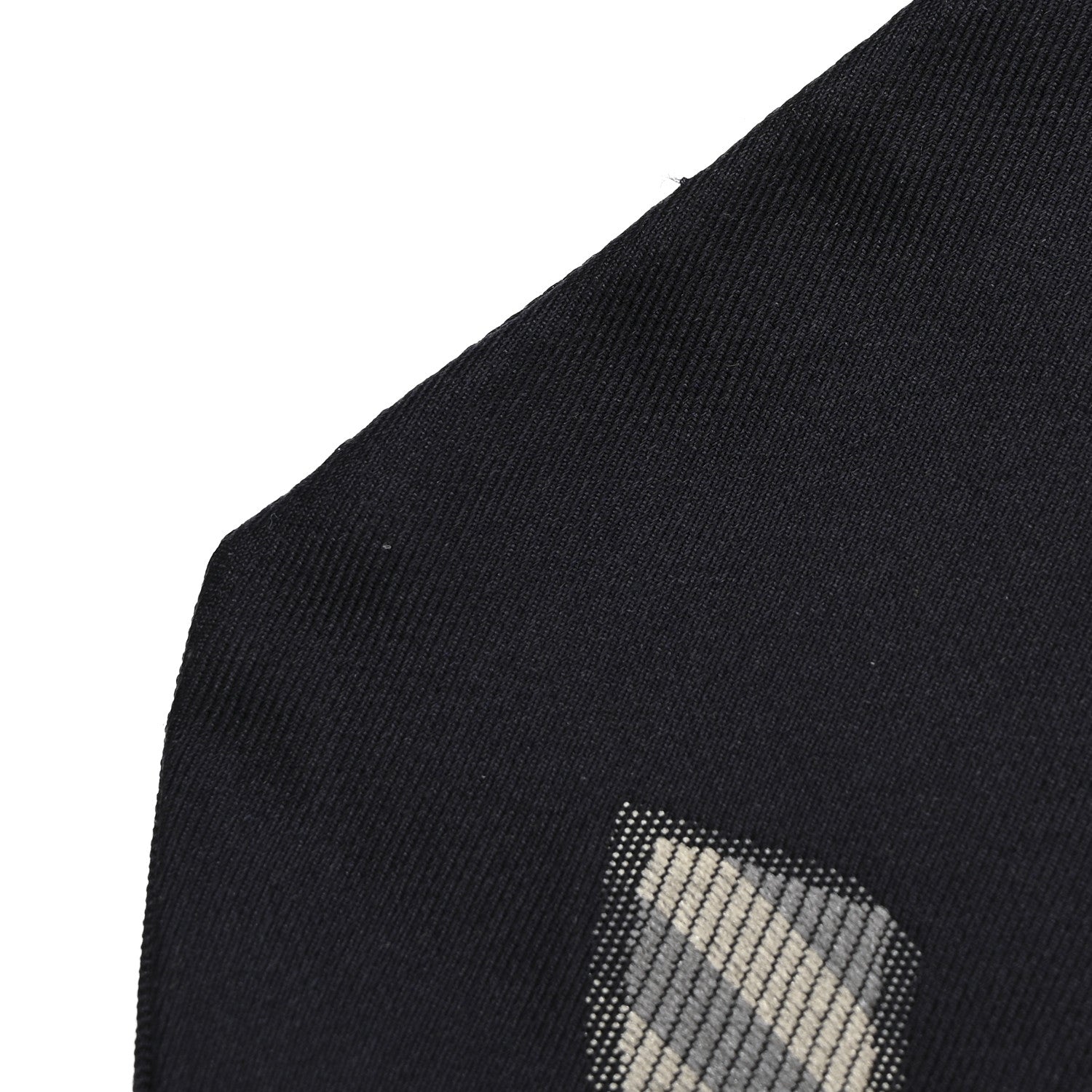 Chanel Silk Polyester CC Bandeau Scarf Navy Blue 4 of 5