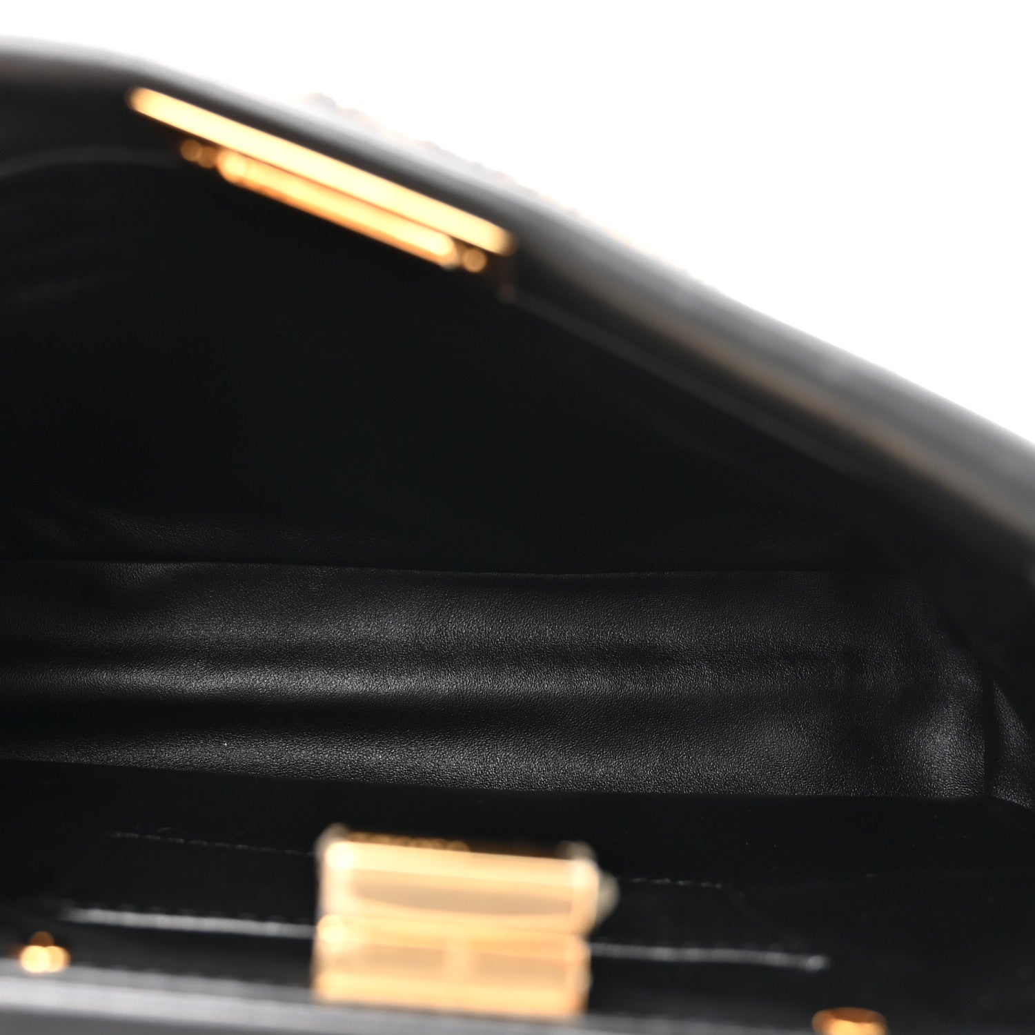 Fendi Shearling Nappa Macro FF 1974 Mini Peekaboo Iconic Satchel Tobacco Black 6 of 12
