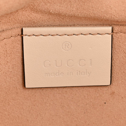 Gucci Calfskin Matelasse Small GG Marmont Chain Shoulder Bag White 6 of 14