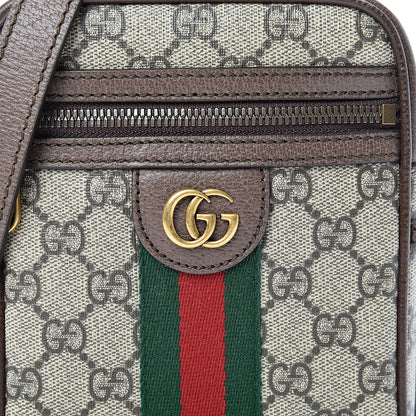 Gucci GG Supreme Monogram Web Mini Ophidia Messenger Brown 7 of 10