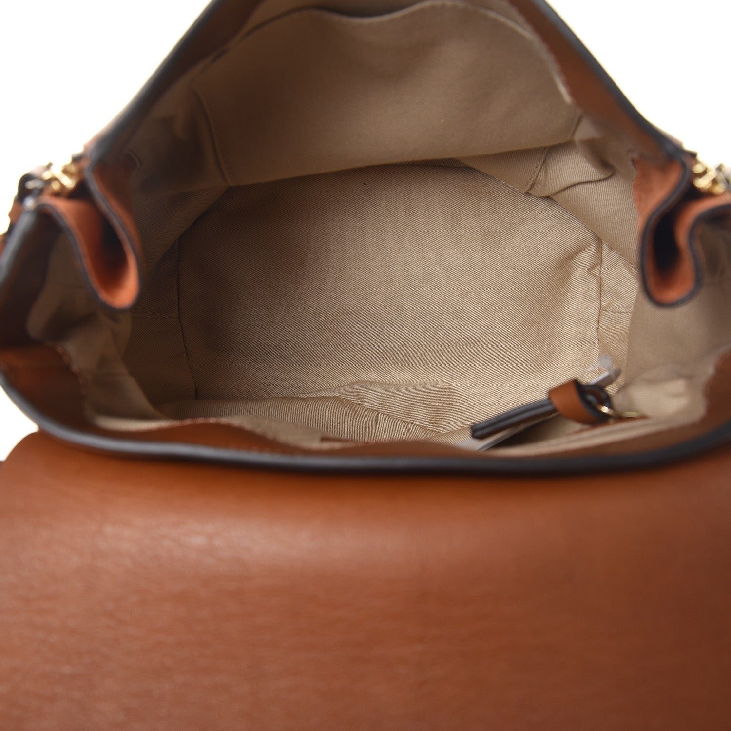 Chloe Suede Calfskin Medium Faye Backpack Tan 5 of 8