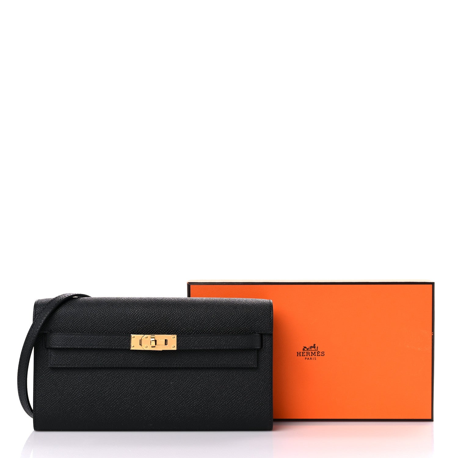 Hermes Epsom Kelly Wallet To Go Black 9 of 9