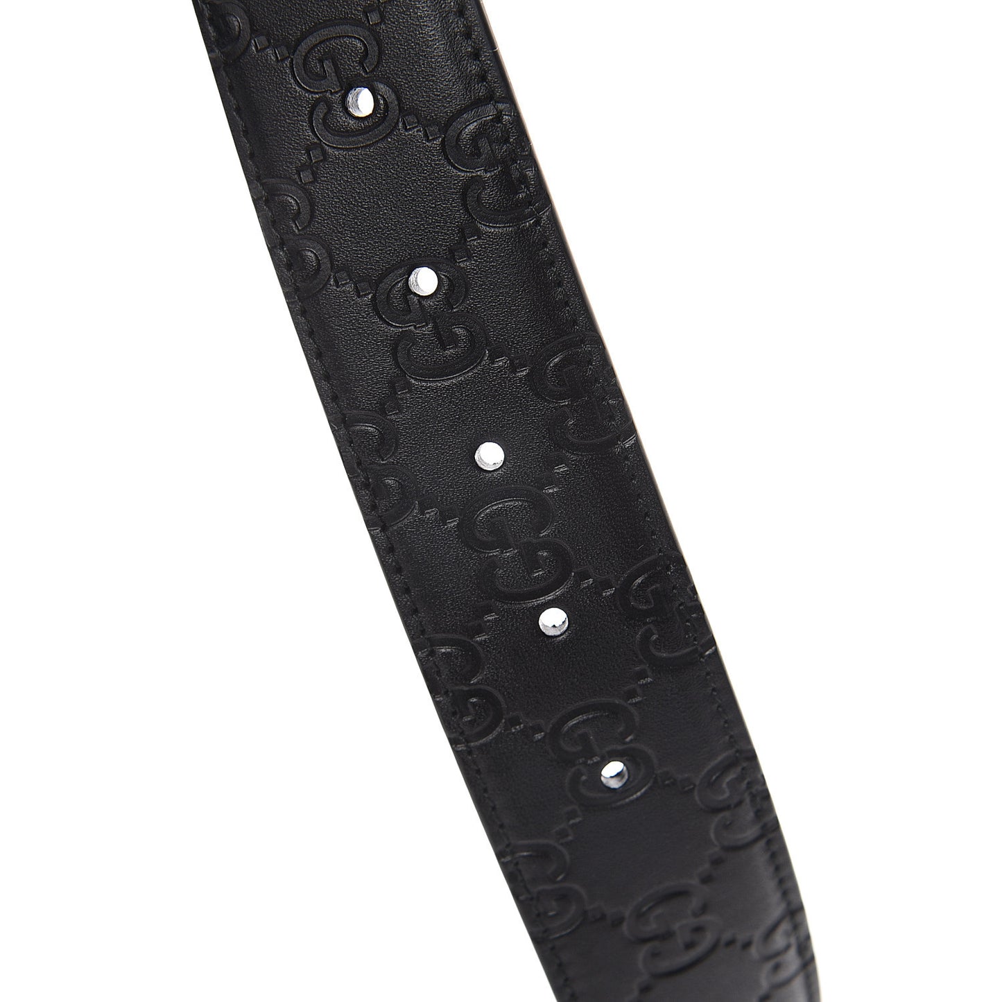 Guccissima Signature Interlocking G 40mm Belt 85 34 Black