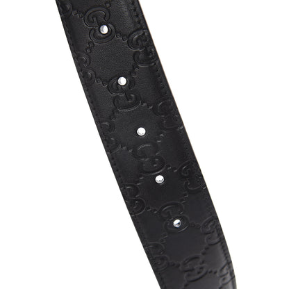 Gucci Guccissima Signature Interlocking G 40mm Belt 85 34 Black 5 of 5