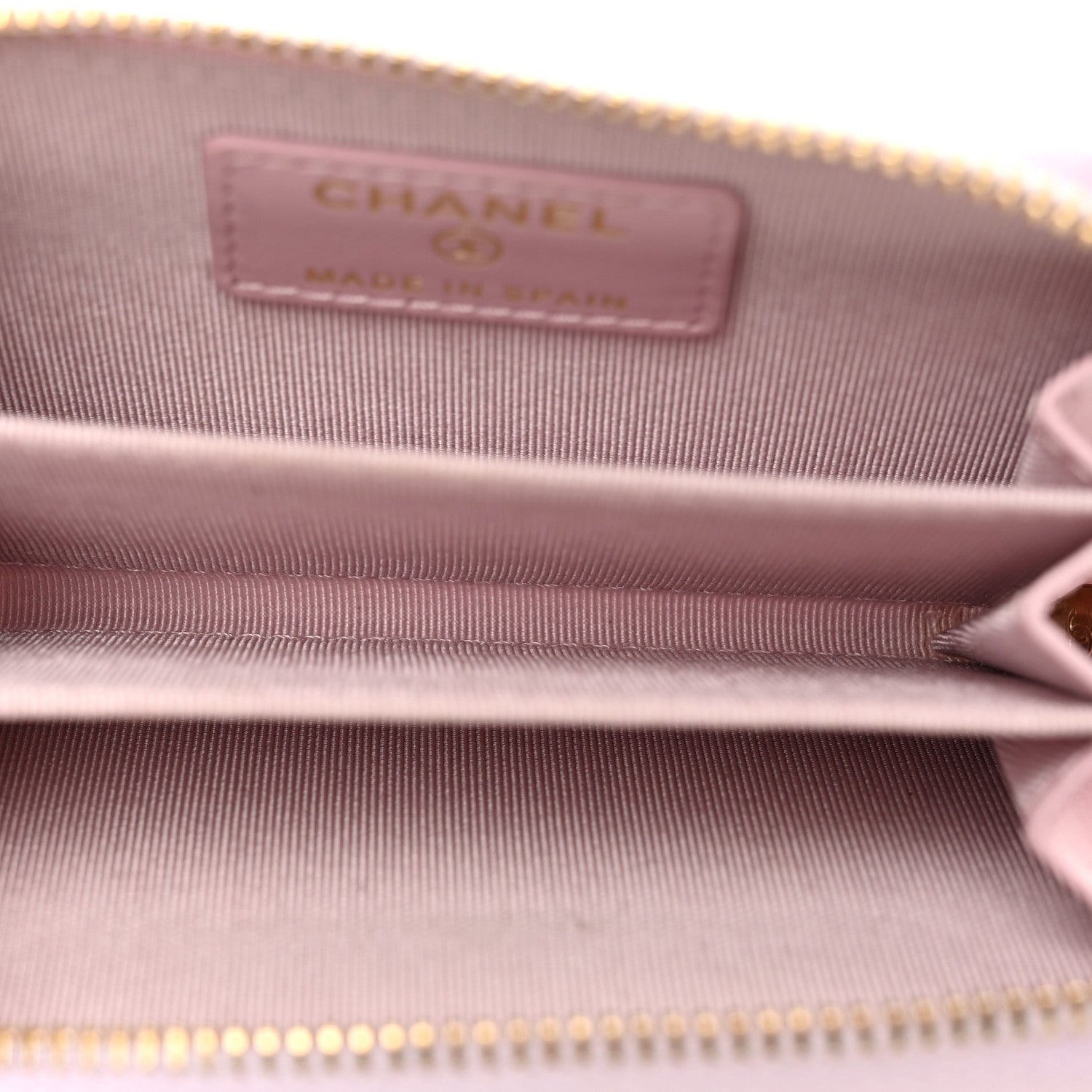 Chanel Caviar Quilted Zip Coin Purse Light Pink 5 of 8