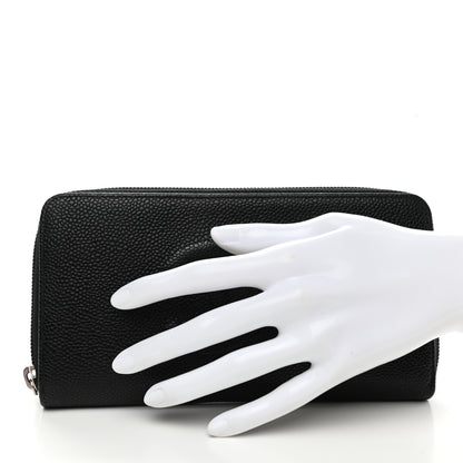 Chanel Caviar Large Timeless CC Zip Around Wallet Black 2 of 8