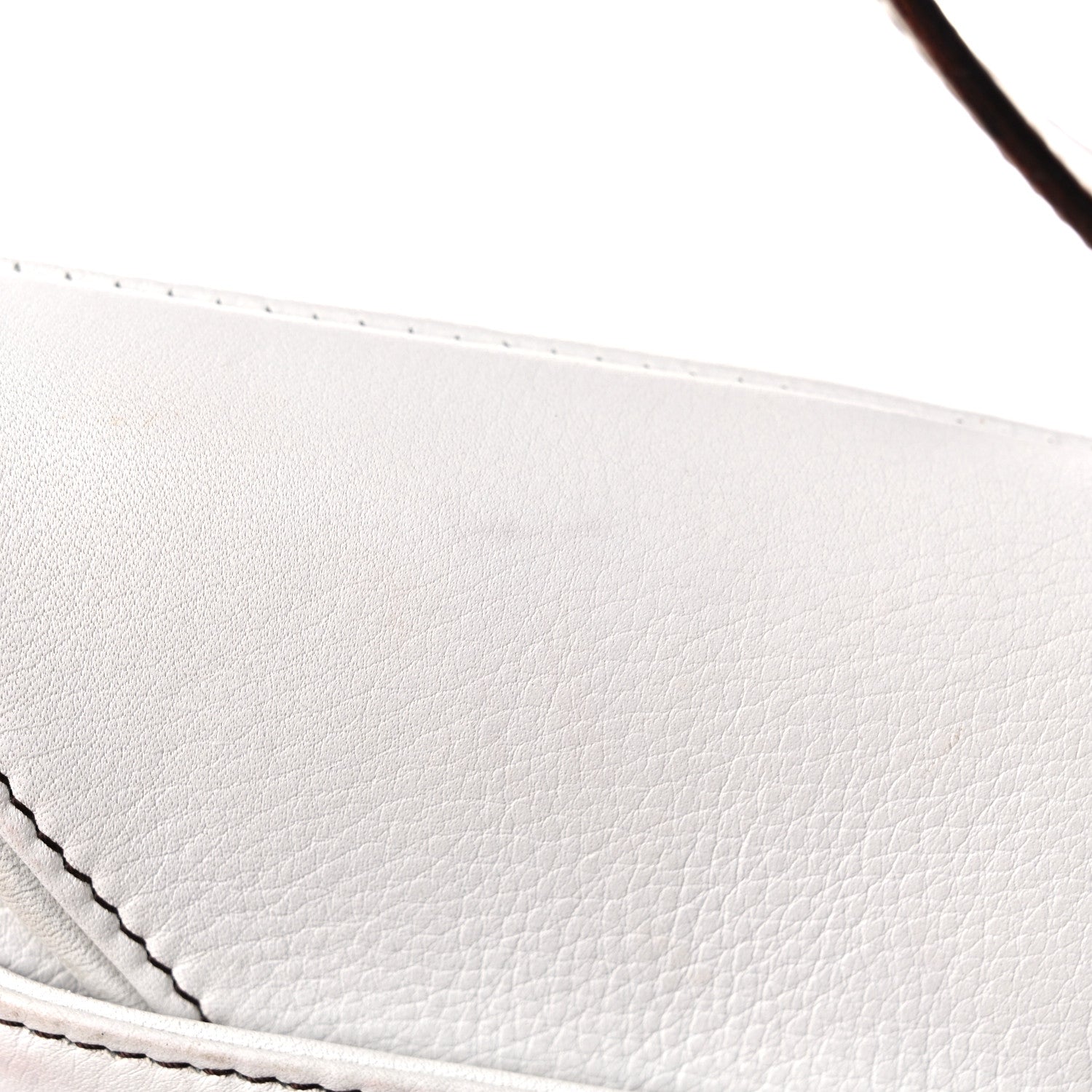 Christian Dior Calfskin Saddle Bag White 19 of 27
