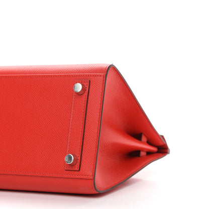 Hermes Epsom Birkin Sellier 25 Rouge De Coeur 10 of 11