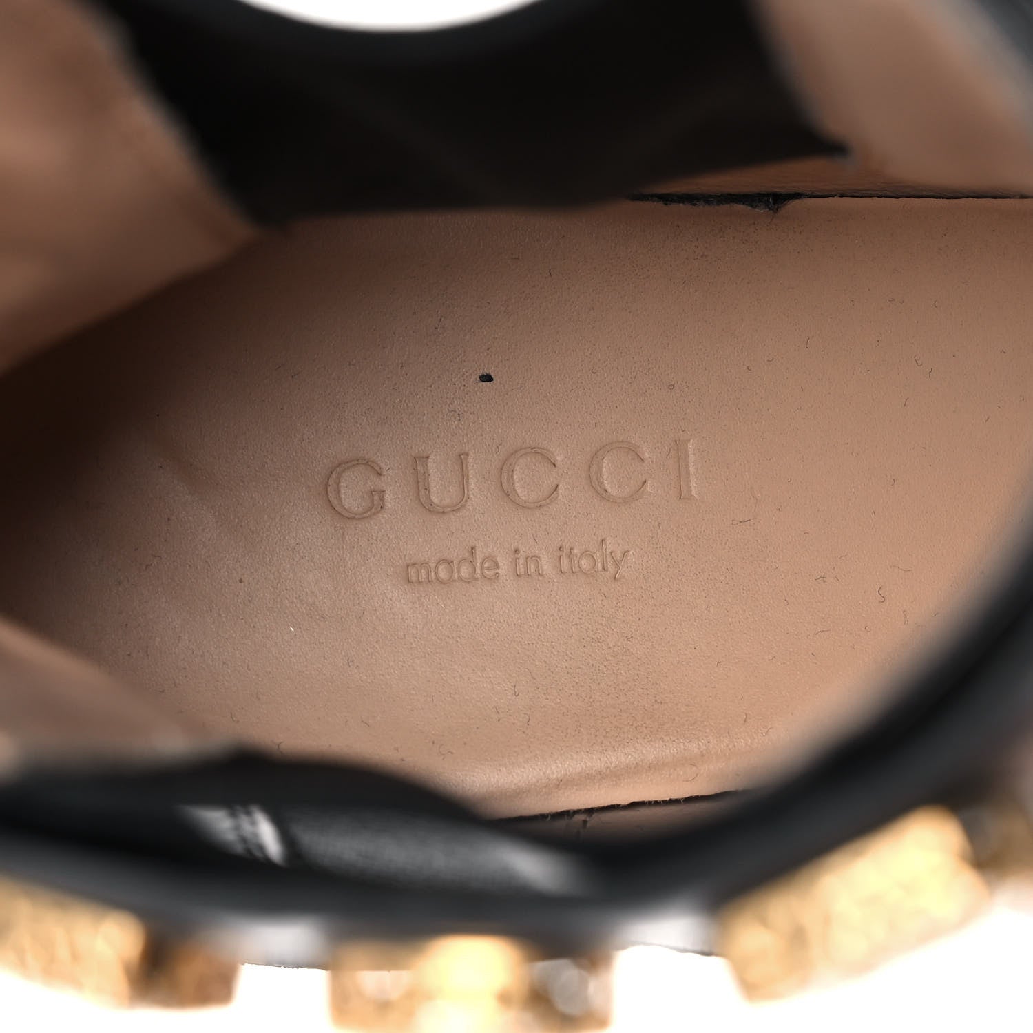 Gucci Calfskin Crystal GG Trip Chelsea Ankle Boots 36 Black 7 of 13