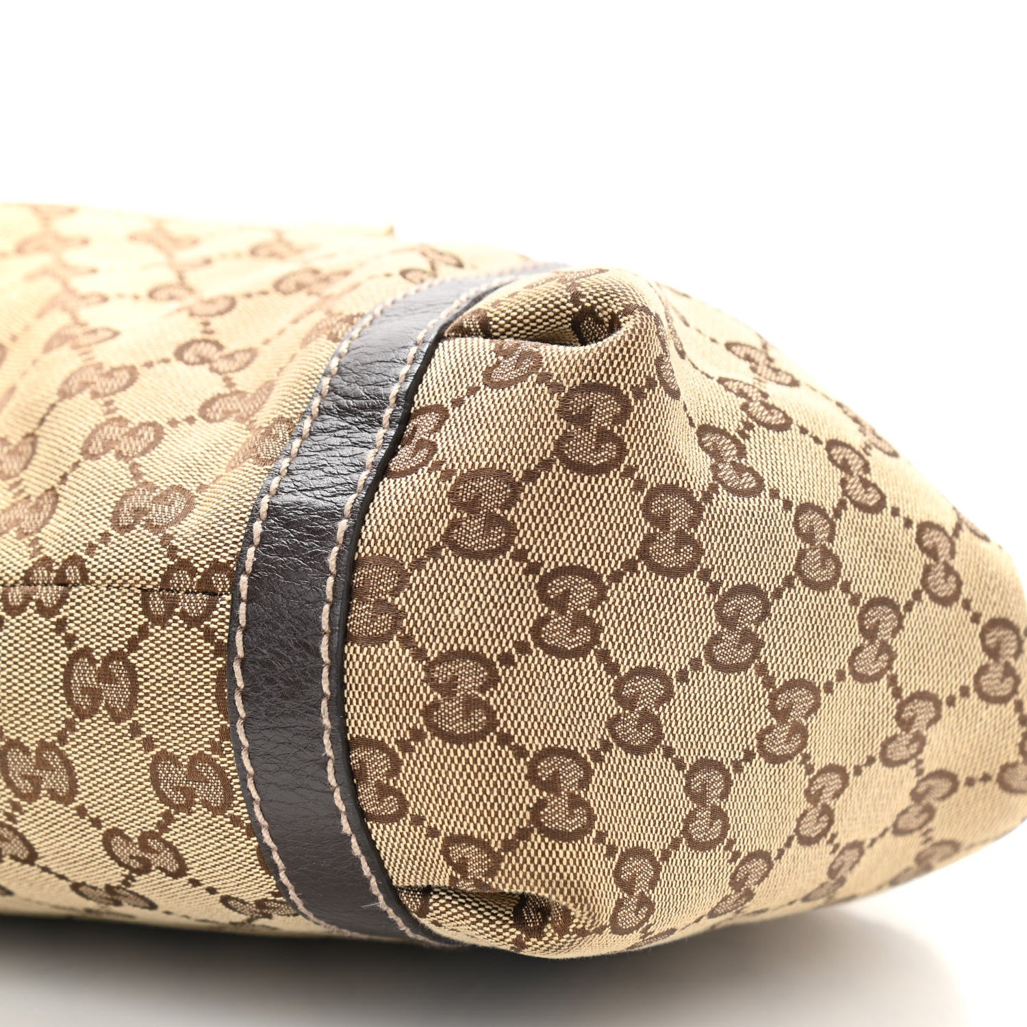 Gucci Monogram Medium New Ladies Web Tote Dark Brown 6 of 14