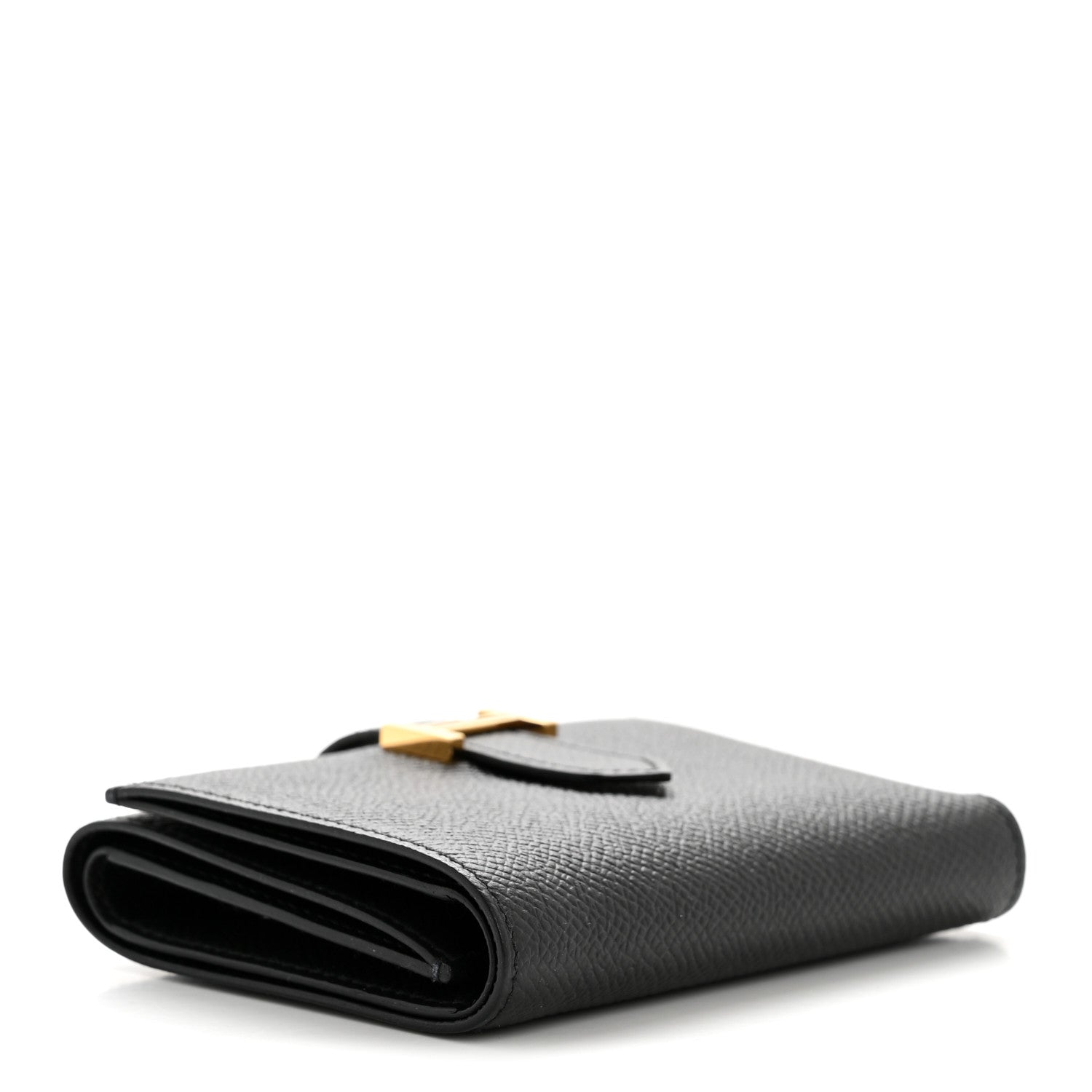 Hermes Epsom Tri-Fold Compact Bearn Wallet Black 4 of 10