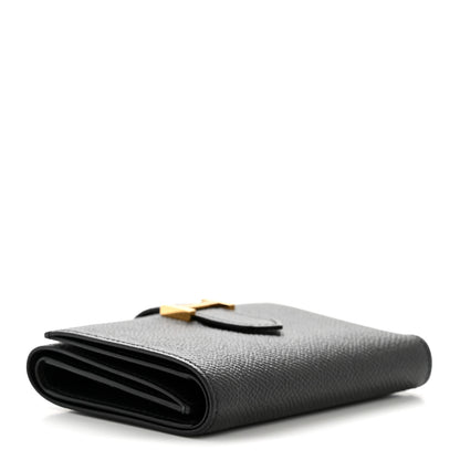 Hermes Epsom Tri-Fold Compact Bearn Wallet Black 4 of 10