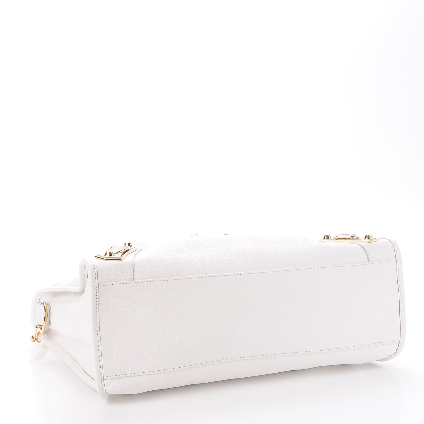 Chevre Gold Metallic Edge Hardware City White