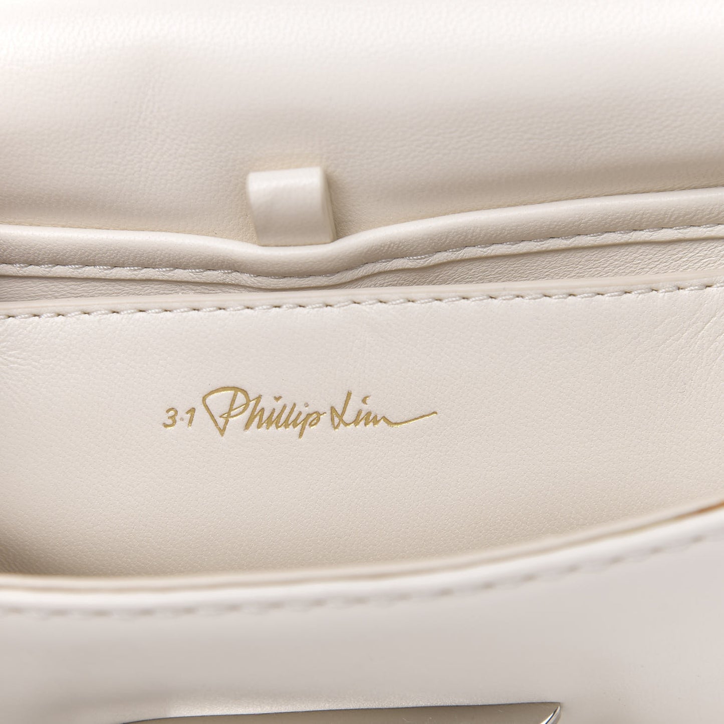 3.1 Calfskin Alix Soft Flap Clutch White