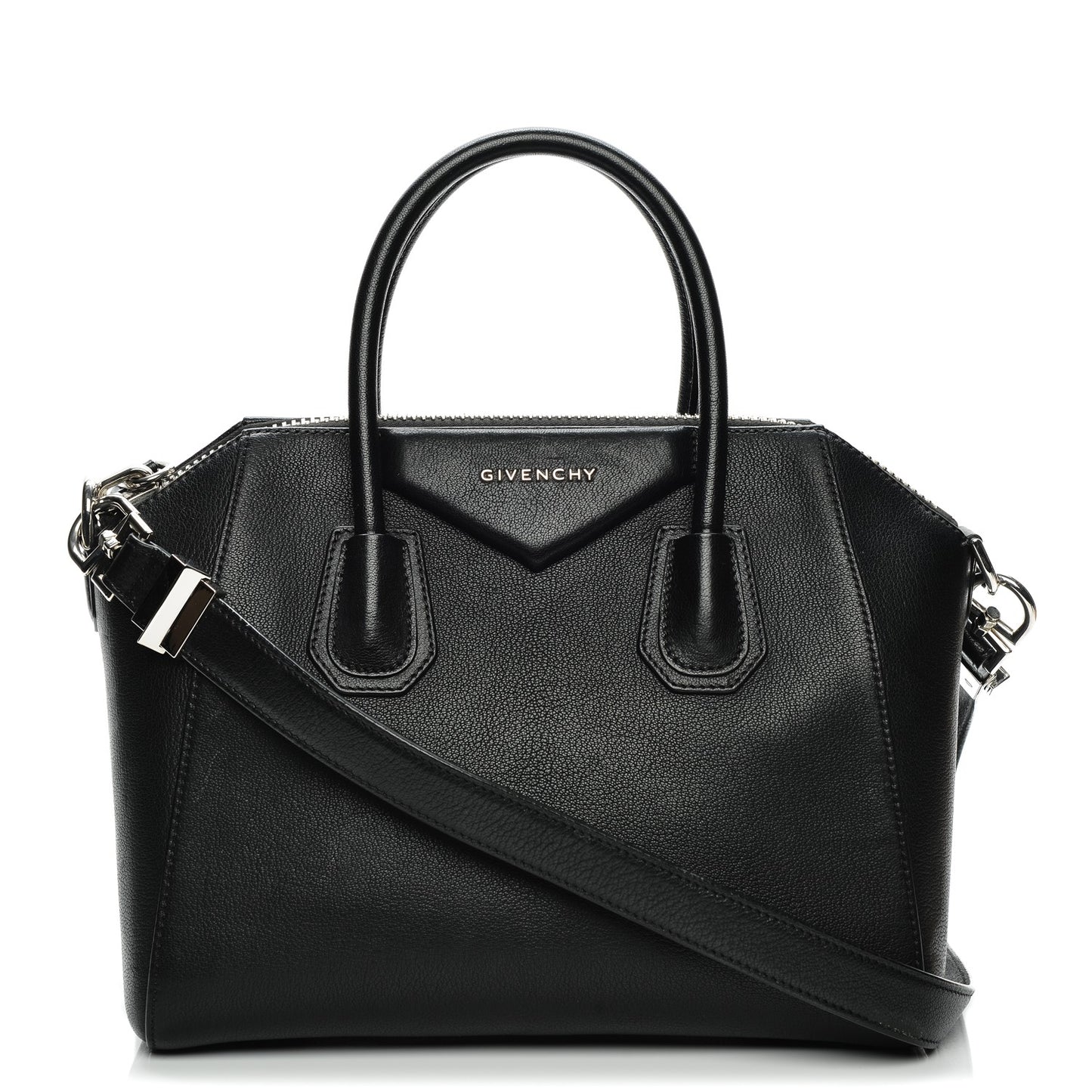 Sugar Goatskin Small Antigona Black