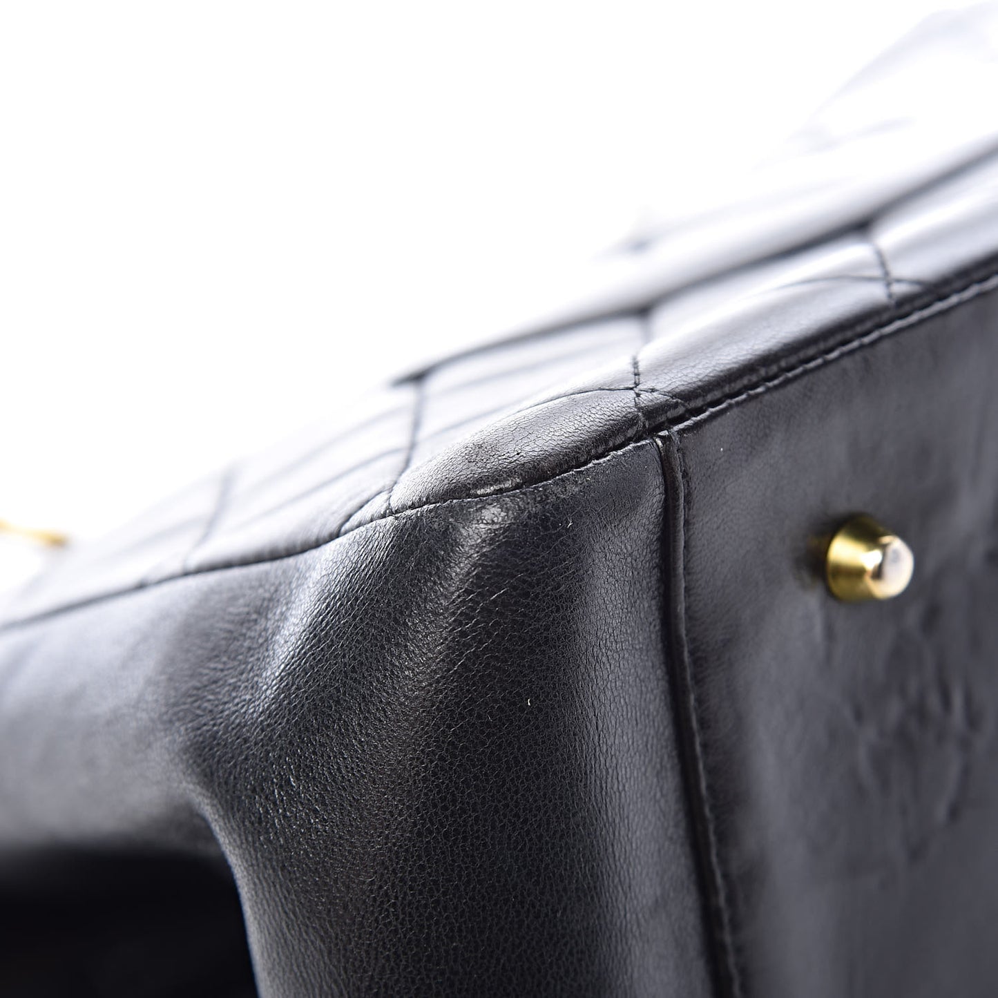 Lambskin Quilted Tote Black