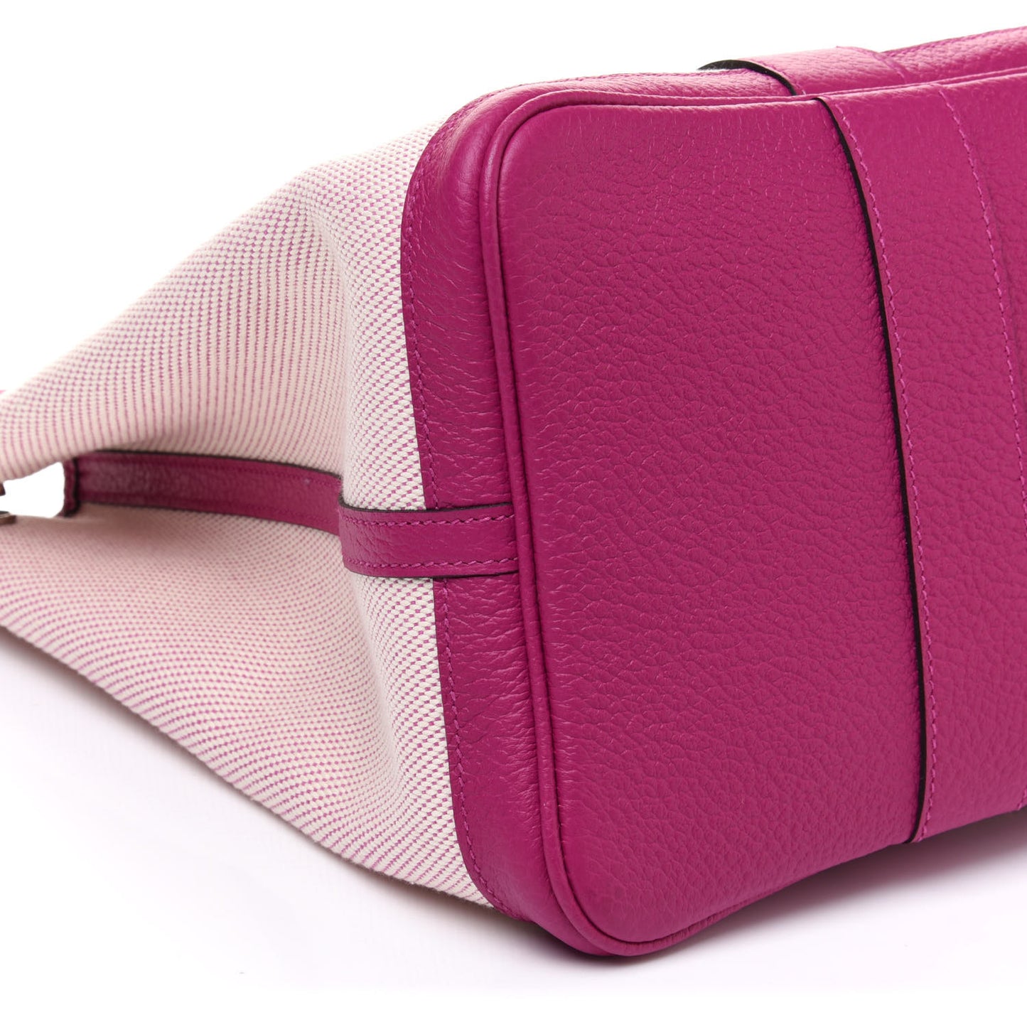 Toile Negonda Garden Party Tote 36 MM Ecru Rose Pourpre