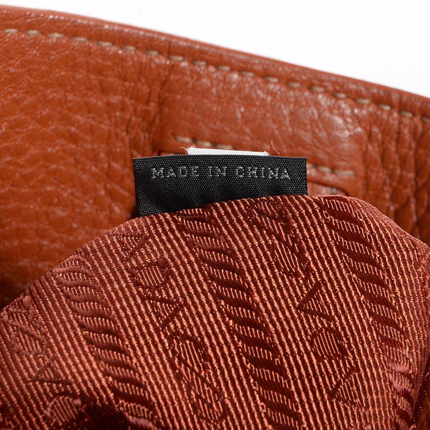 Prada Vitello Daino Shopping Tote Rame 7 of 10