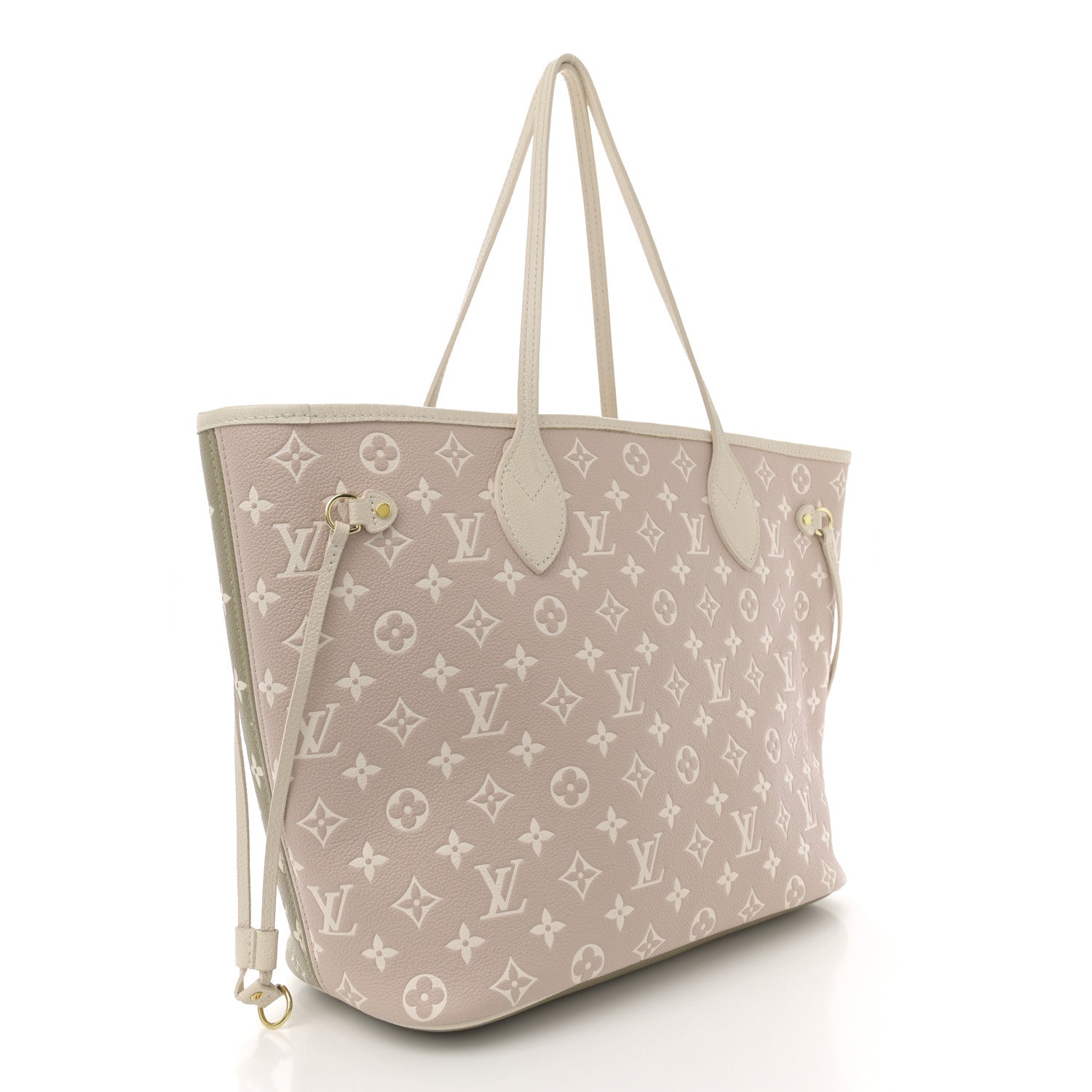 Louis Vuitton Empreinte Monogram Spring In The City Neverfull MM Kaki Beige Cream 4 of 11