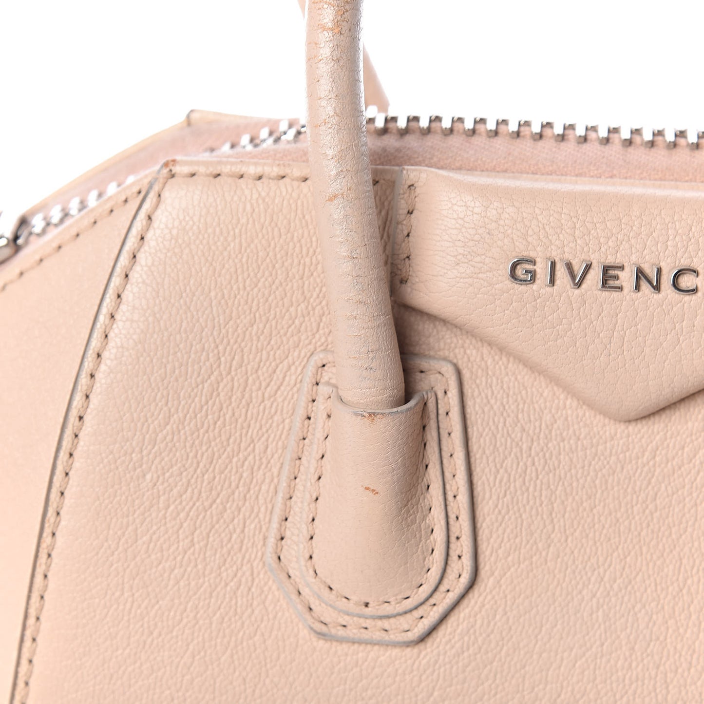 Sugar Goatskin Mini Antigona Nude Pink