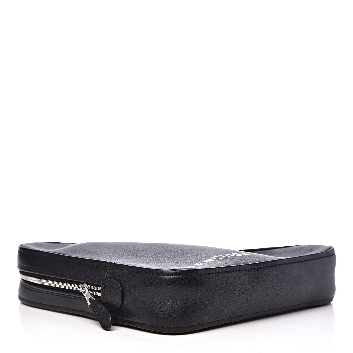 Balenciaga Calfskin M Triangle Pouch Black 3 of 10