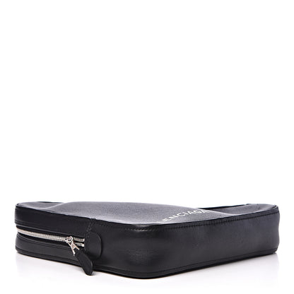 Balenciaga Calfskin M Triangle Pouch Black 3 of 10