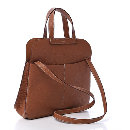 Hermes Taurillon Clemence Halzan 31 Gold 4 of 12