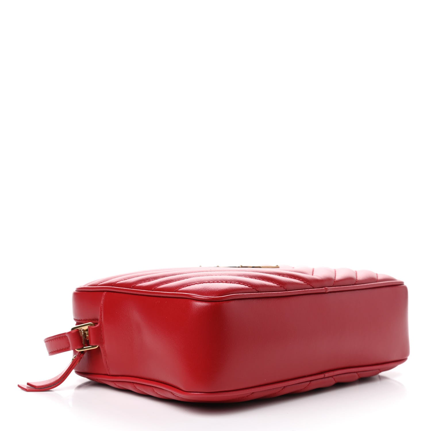 Saint Laurent Calfskin Matelasse Monogram Lou Camera Bag Red 3 of 4