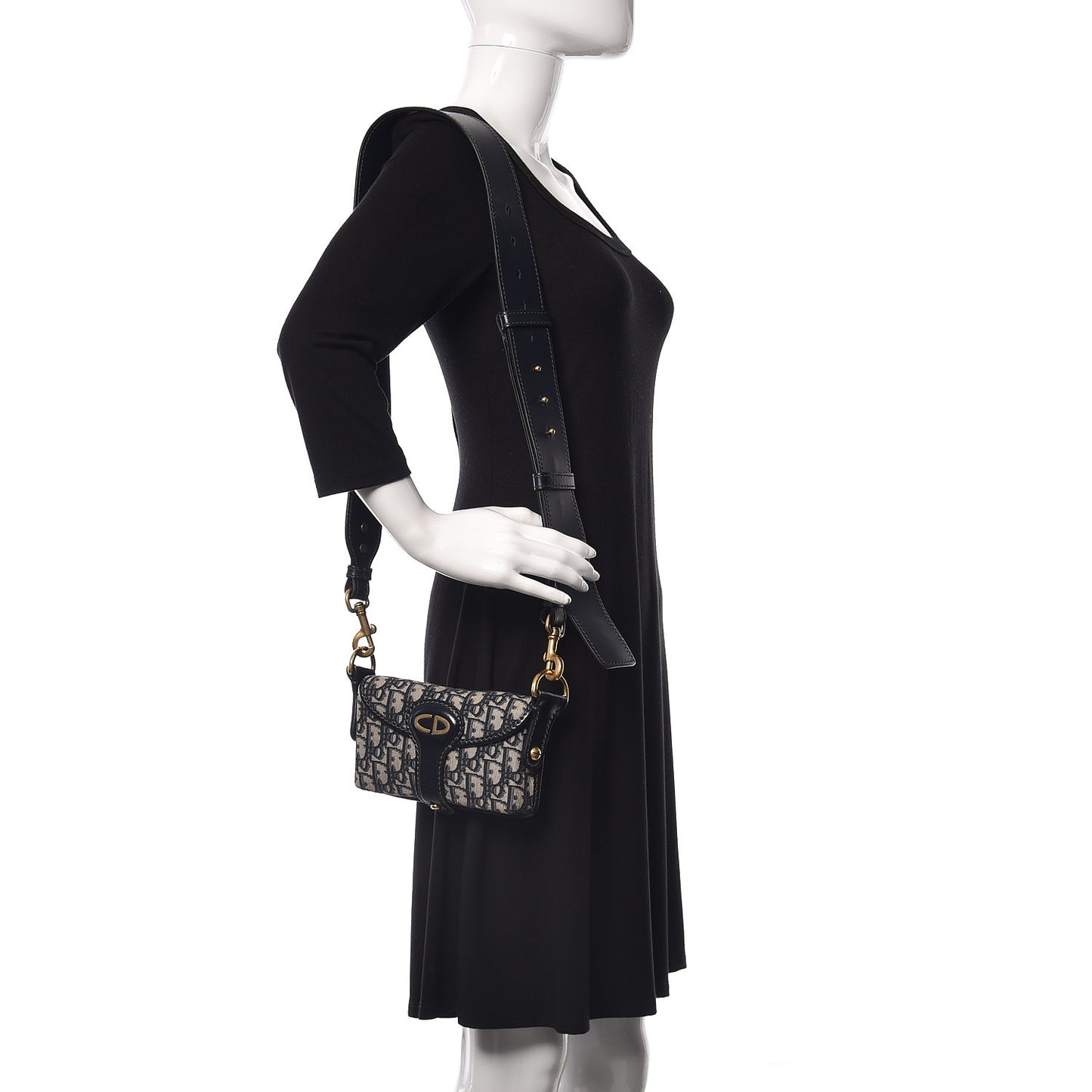 Oblique Crossbody Navy Blue